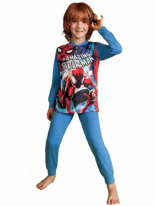 Spiderman Kids Blue Pajamas