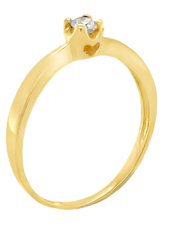 Xryseio Единичен камък от Злато 14K