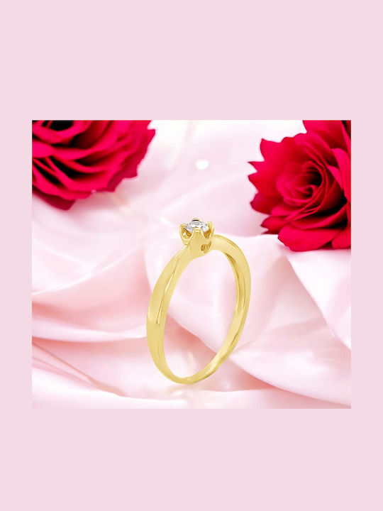 Xryseio Единичен камък от Злато 14K