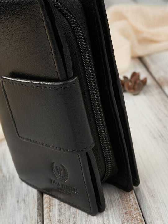 Small Leather Women's Wallet Classic with RFID Black
