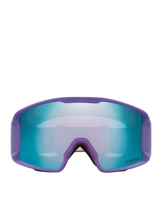 Oakley Line Miner Ski & Snowboard Goggles Kids Purple with Lens in Blue Color