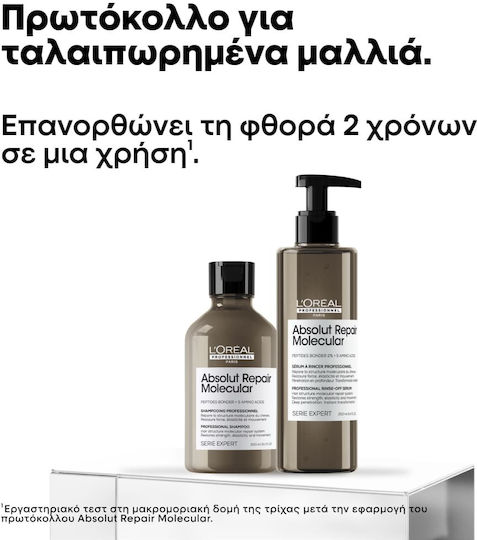 L'Oréal Professionnel Absolut Repair Molecular Glacial Utopia Limited Edition Σετ Περιποίησης Μαλλιών Αναδόμησης & Θρέψης για Ταλαιπωρημένα Μαλλιά με Σαμπουάν & Serum 2τμχ
