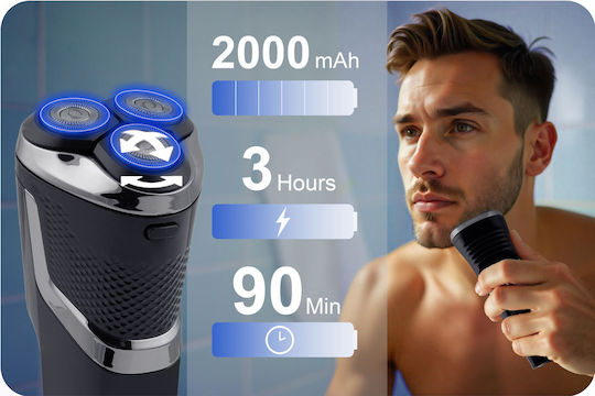 Berdsen BD-268 Rotating Electric Shaver Face Rechargeable