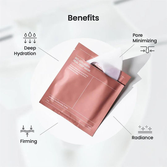 Biodance Bio Collagen Real Deep Gesichtsmaske für das Gesicht für Revitalisierung / Feuchtigkeitsspendend / Festigung 1Stück