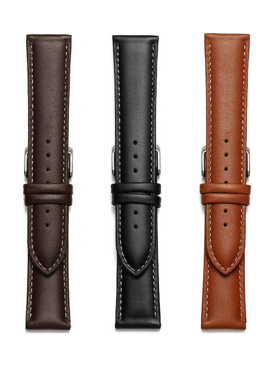 KOSTELO Leather Strap Tabac Brown 20mm