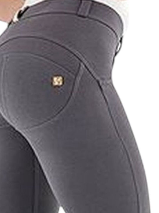 Women's Fabric Pants Push Up Dark Gray