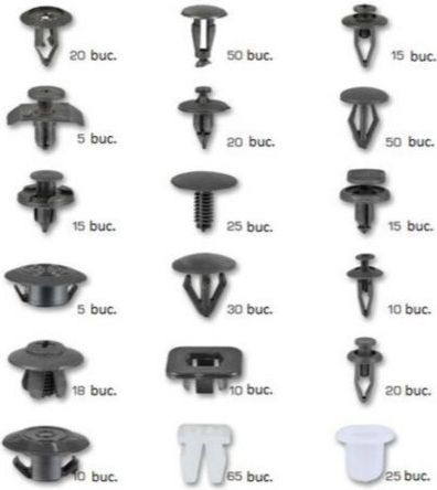 Set Kunststoff-Autoclips Nissan 408 Stück