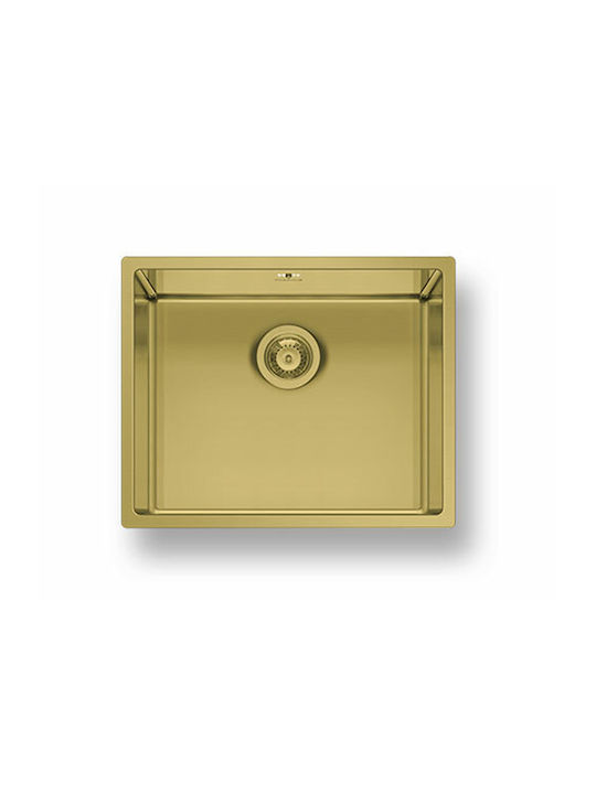 Pyramis Astris Colora 101056001 Undermount Sink Inox W50xD40cm Gold