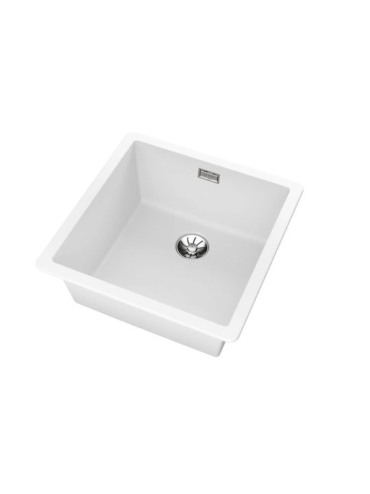 Teka Radea R10 40.40 M-TG 115230050 Drop-In Мивка от Синтетичен Гранит Ш45.6xД45.6см Бял