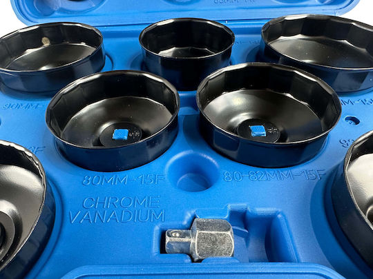 14-piece Oil Filter Wrench Set Gebo Tools