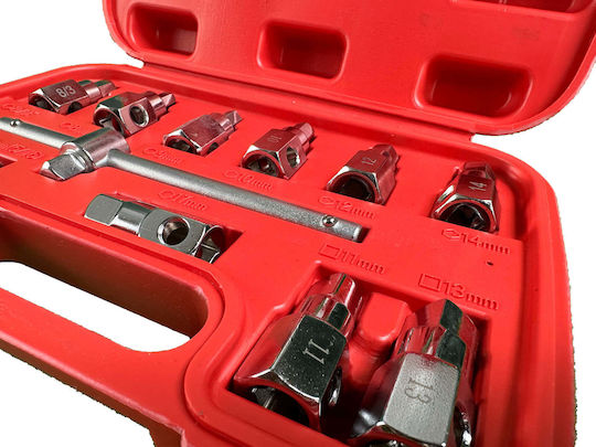Комплект от 12 части ключове за пробка на маслен картер Gebo Tools