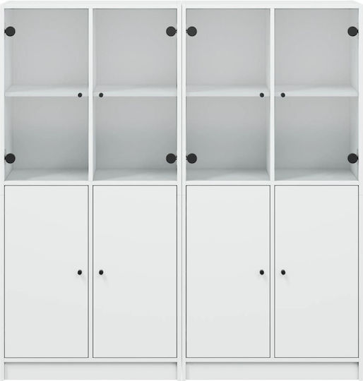 Bibliothek Weiß 136x37x142cm