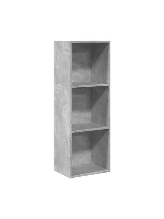 Βιβλιοθήκη Γκρι Σκυροδέματος 40x30x114εκ.