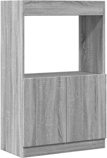 Шкаф за дневна от ПДЧ Сив Sonoma 63x33x100см