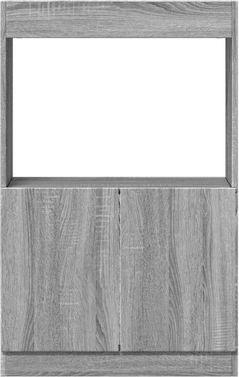 Шкаф за дневна от ПДЧ Сив Sonoma 63x33x100см