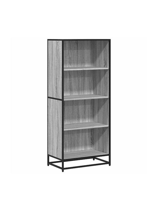 Bookcase Grey Sonoma 60x35x139cm