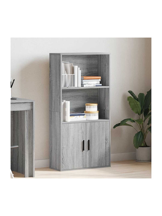 Bookcase Grey Sonoma 60x24x120cm