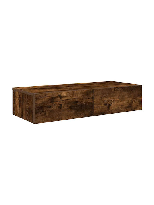 Shelf Wall Smoky Oak 80x33x17cm