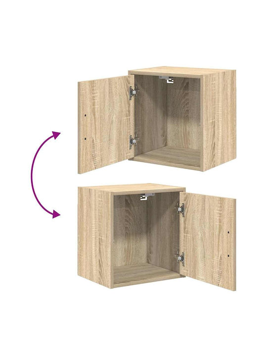 Wall Living Room Cabinet made of Particle Board Brown 40x30x41cm
