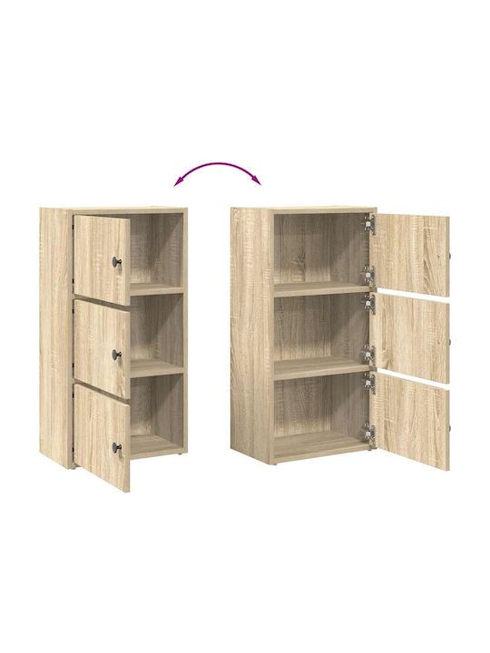 Living Room Cabinet Made of Particle Board Brown 40x24x77cm