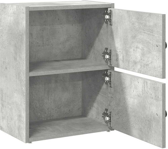 Dulap de Sufragerie de Pardoseală din Placă Aglomerată Gri Beton 40x24x52 cm