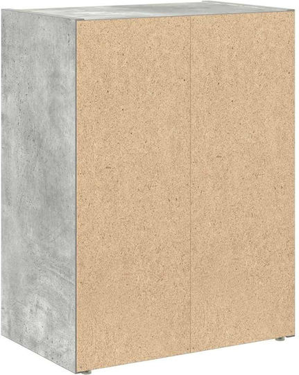 Dulap de Sufragerie de Pardoseală din Placă Aglomerată Gri Beton 40x24x52 cm