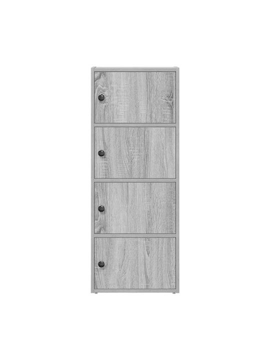 Living Room Display Cabinet Made of Particle Board Grey Sonoma 40x24x102cm