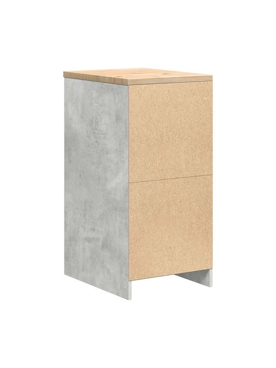vidaXL Office Cabinet Made of Solid Wood Natural 40x51x85cm