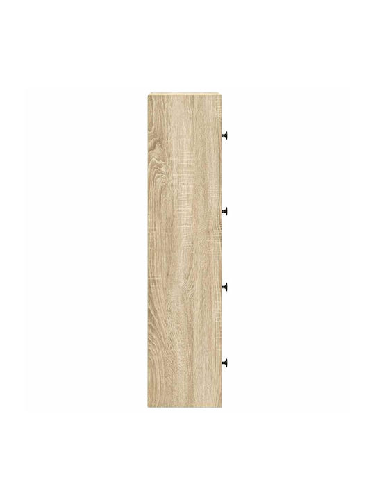 vidaXL Wohnzimmer Schrank aus Spanplatte Grau Beton 40x24x102cm
