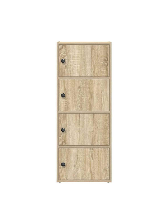 vidaXL Wohnzimmer Schrank aus Spanplatte Grau Beton 40x24x102cm