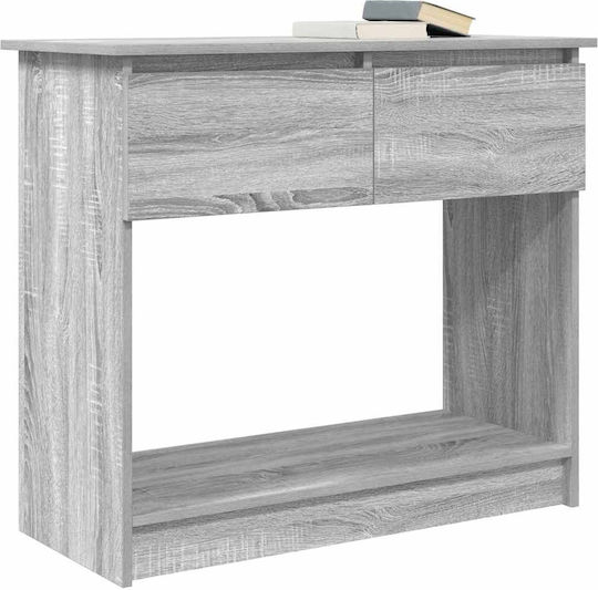 Wooden Console Table Grey Sonoma L85.5xW38.5xH74.5cm