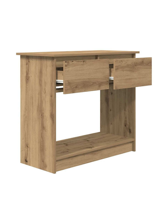 Wooden Console Table Coffee L85.5xW38.5xH74.5cm