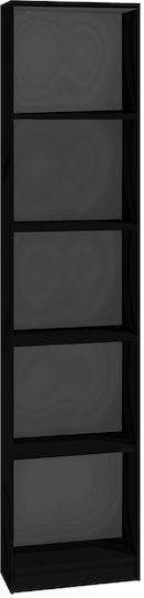 Bibliothek R40 Schwarz Schwarze 40x30x182cm