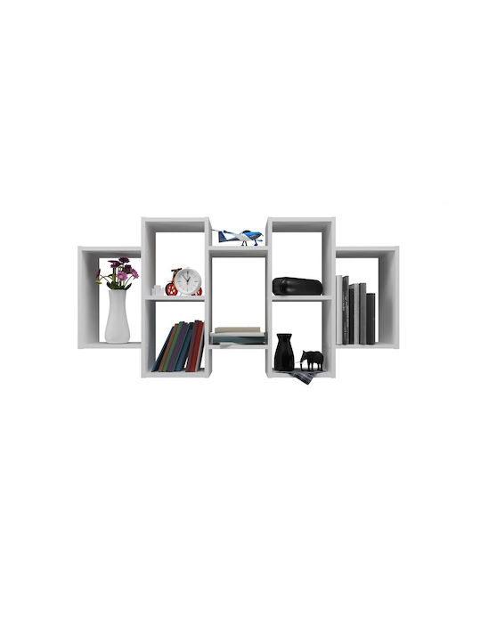 Bookcase Bilbao 7.0 White 129.5x20x65cm