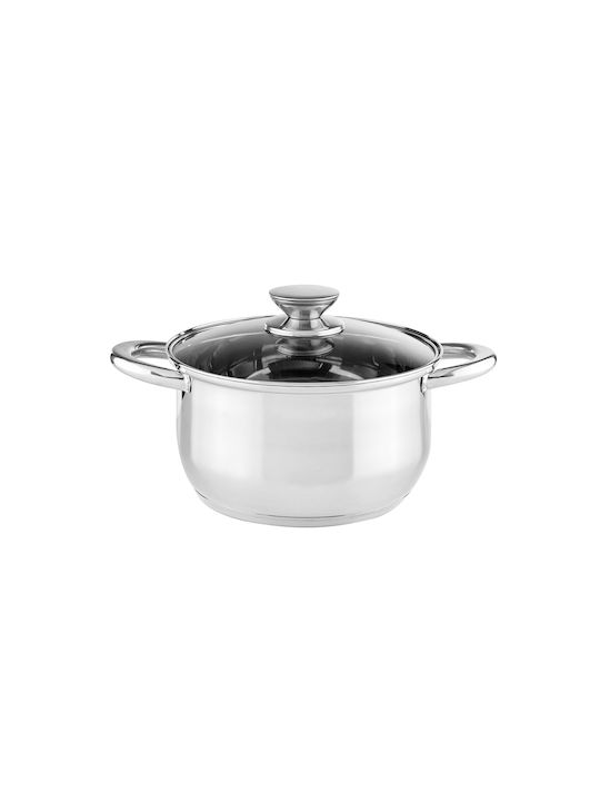 Muhler Deep Stainless Steel Pot 4.3lt / 22cm