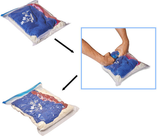 ikonka Plastic Storage Bag for Bags / Clothes Airtight and with Vacuum 9pcs