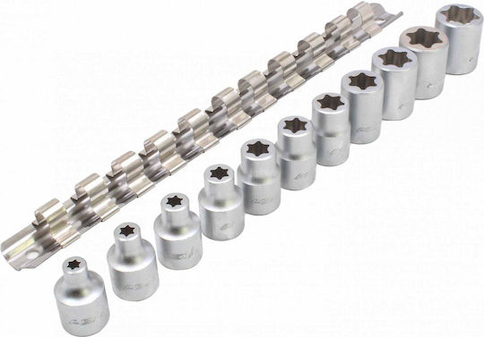 Satra Nüsse Torx mit Vierkant-Antrieb 3/8" Set 11Stück