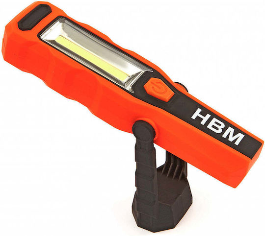 HBM Machines Φακός Συνεργείου Επαναφορτιζόμενος LED με Φωτεινότητα έως 280lm
