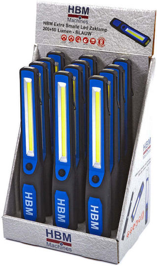 HBM Machines Φακός Συνεργείου Μπαταρίας LED με Φωτεινότητα έως 250lm