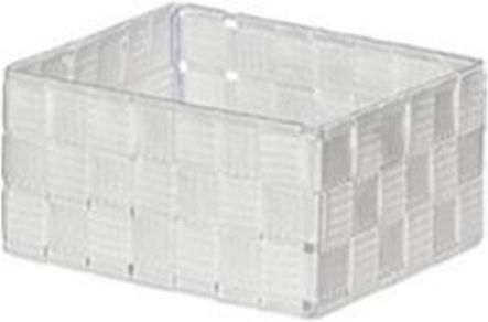 Atmosphera Aufbewahrungskorb Stoff Weiß 20x16x10cm 1Stück