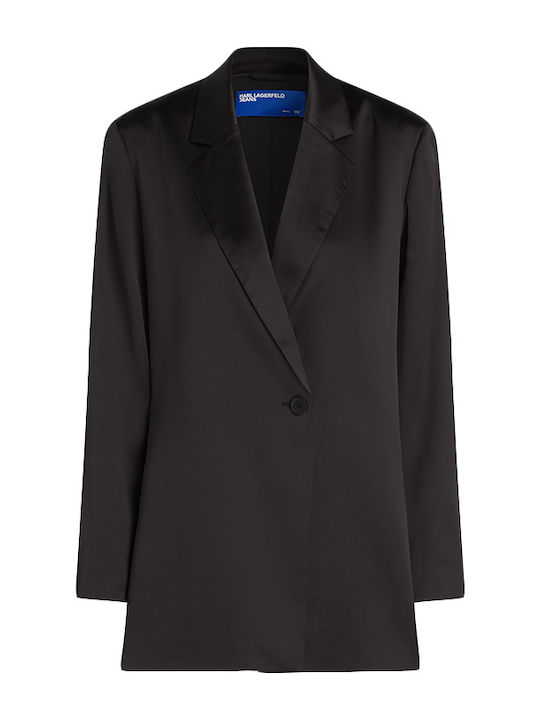 Karl Lagerfeld Long Women's Blazer Black