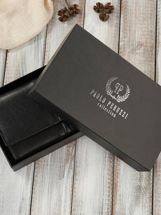 Μεγάλο Δερμάτινο Γυναικείο Πορτοφόλι με RFID Μαύρο