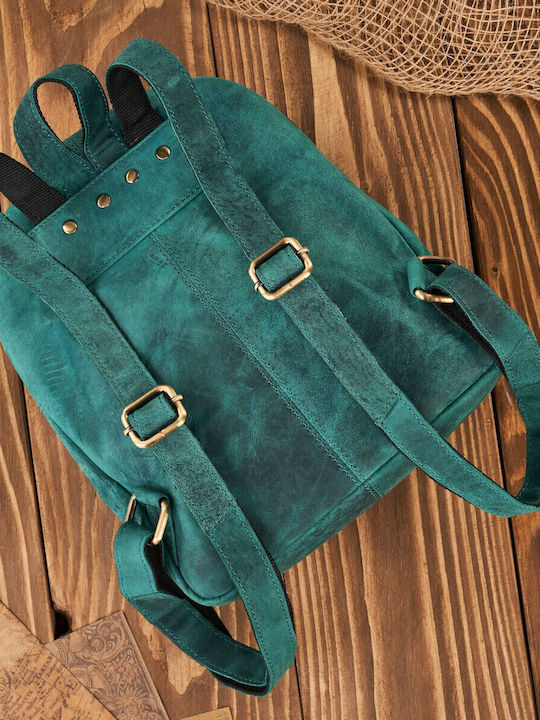 Set De piele Geantă de damă Rucsac Verde