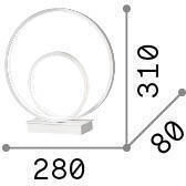 Ideal Lux Dekorative Lampe Weiß