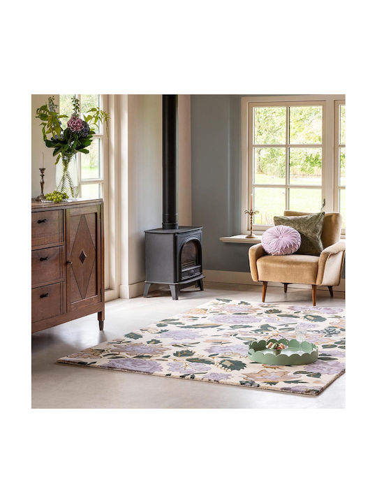 Laura Ashley Wendling Floral Lucrat manual Covor Rectangular Din lână Violet