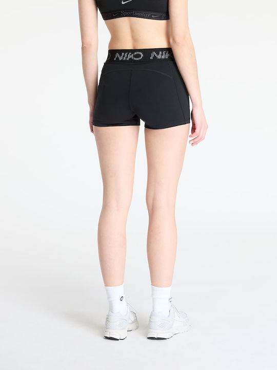 Dri-Fit Pro Training Women's Leggings-Shorts Black Cool Grey White