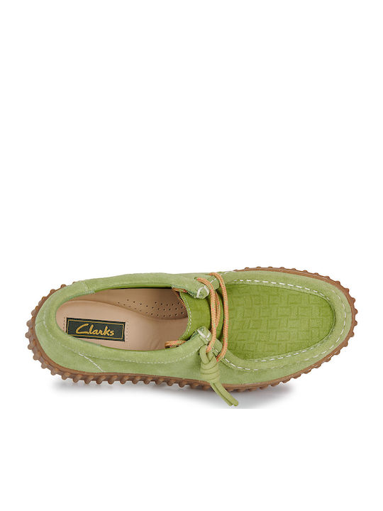 Torhill Bee Women's Suede Oxford Shoes Green
