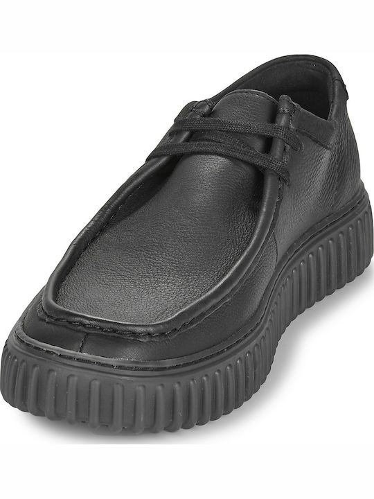 Torhill Lo Men's Leather Casual Shoes Black