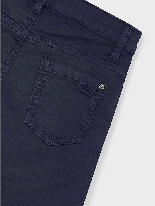 Șort/Salopetă Copii din Material Textil Basic albastru închis