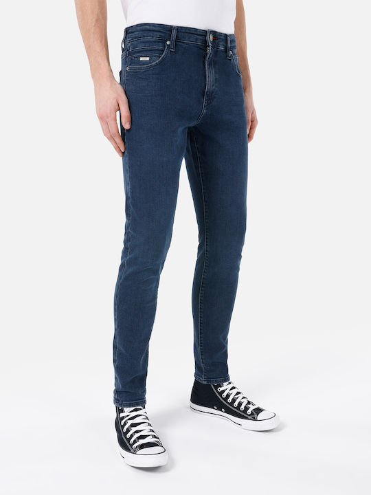 Trousers in Slim Fit Dark Blue